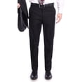 thumbnail image 1 of Raphael Classic Fit Solid Black Flat Front Washable Prehemmed Dress Pants, 1 of 1