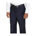 thumbnail image 1 of Raphael Classic Fit Solid Navy Blue Pleated Washable Dress Pants, 1 of 2