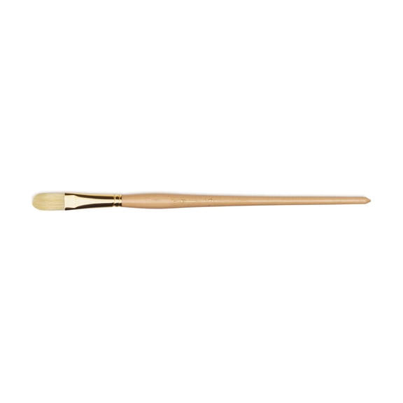 Raphael D'Artigny Interlocked White Bristle Brush, Filbert, Size 18
