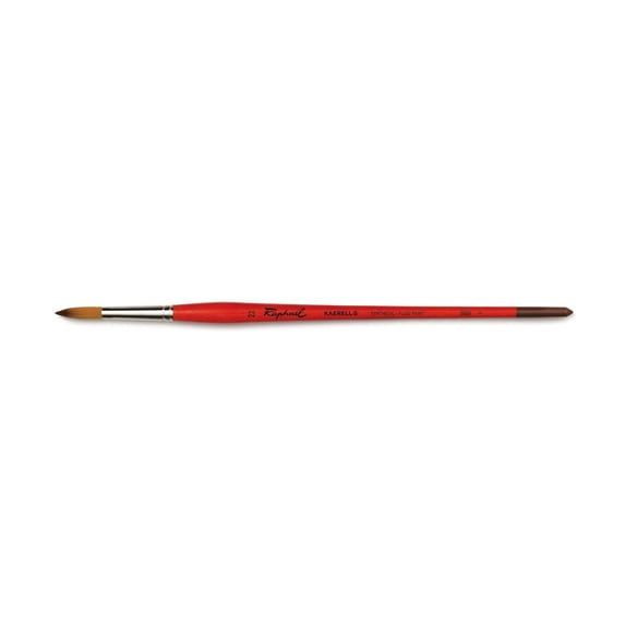 Raphael Kaerell Long Handle Oil & Acrylic Brush, Round, Size 22