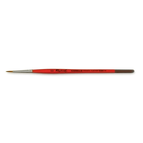 Raphael Kaerell Synthetic Short Handle Watercolor Brush, Round, 0