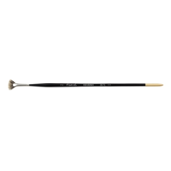 Raphael Kevrin+ Synthetic Natural Hair Blend Brush, Badger Fan, Size 2