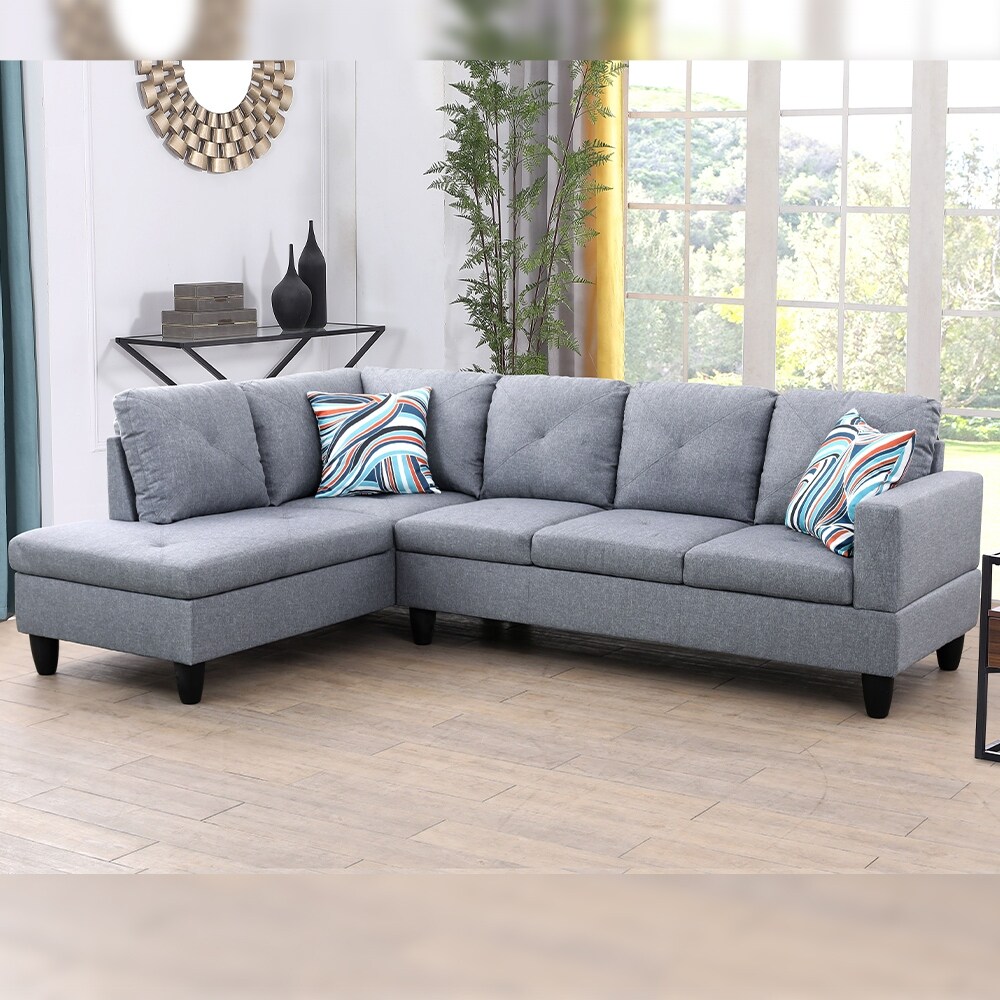 Raphael Left Facing Sectional Sofa Spanish Gray