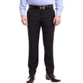 thumbnail image 1 of Raphael Men's Washable Flat Front Classic Fit Black Dress Pants, 1 of 2