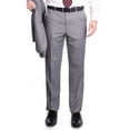 thumbnail image 1 of Raphael Men's Washable Flat Front Classic Fit Light Gray Dress Pants, 1 of 2