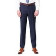 thumbnail image 1 of Raphael Mens Regular Fit Blue Flat Front Dress Pants, 1 of 1