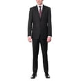 thumbnail image 1 of Raphael Mens Solid Black Slim Fit 2 Button Suit, 1 of 5