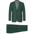 thumbnail image 1 of Raphael Mens Solid Green Regular Fit Two Button Suit, 1 of 1