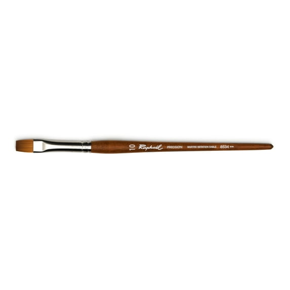 Raphael Precision Imitation Sable Brush, Flat, Size 10