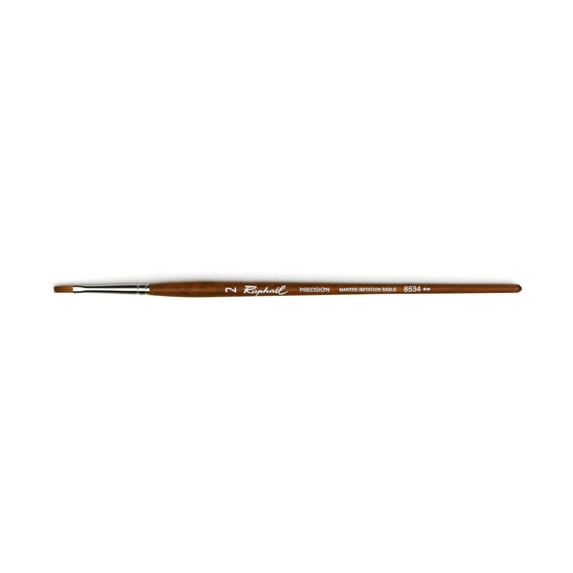 Raphael Precision Imitation Sable Brush, Flat, Size 2