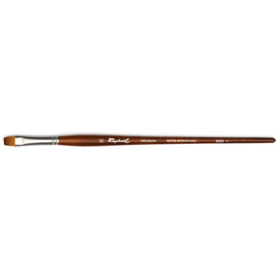 Raphael Precision Long Handle Brush, Bright, 12