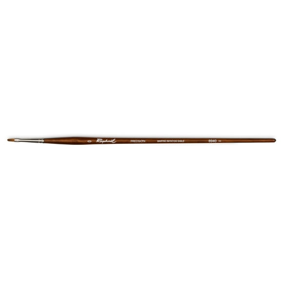 Raphael Precision Long Handle Brush, Filbert, 0