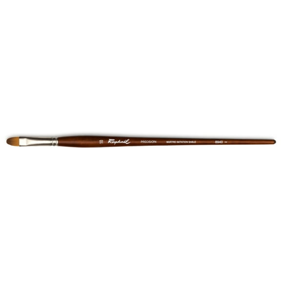 Raphael Precision Long Handle Brush, Filbert, 10