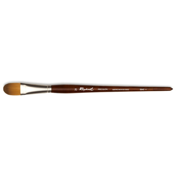 Raphael Precision Long Handle Brush, Filbert, 24