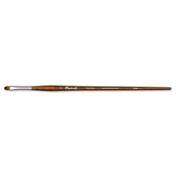 Raphael Precision Long Handle Brush, Filbert, 4