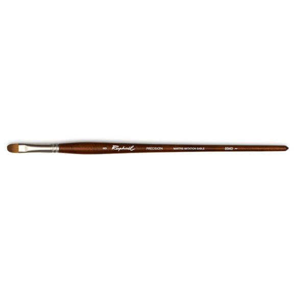 Raphael Precision Long Handle Brush, Filbert, 8