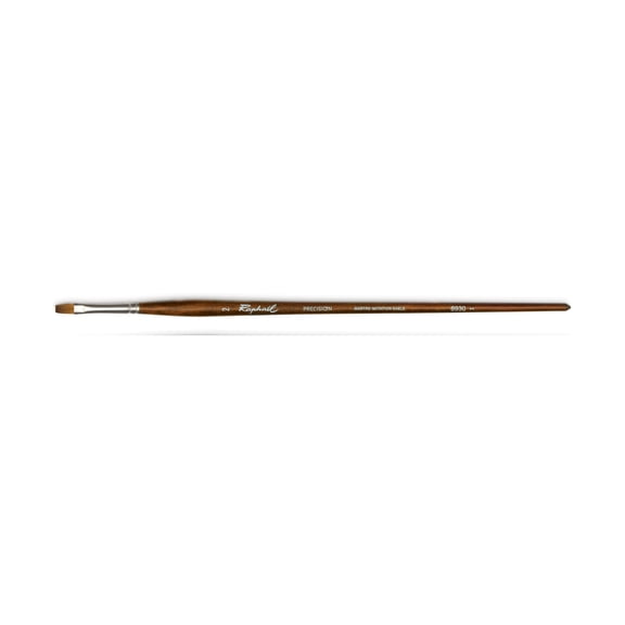 Raphael Precision Long Handle Brush, Flat, 2