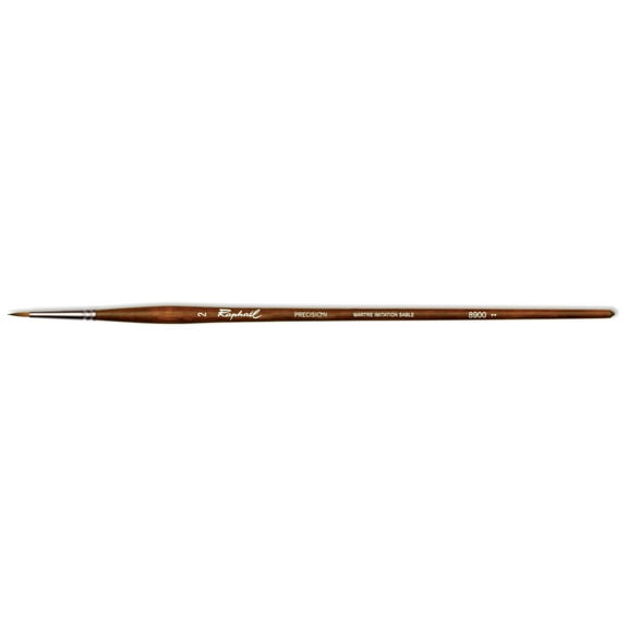 Raphael Precision Long Handle Brush, Round, 2