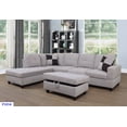 thumbnail image 1 of Raphael Sectional Sofa Left Facing with Ottoman, Beige, 1 of 2