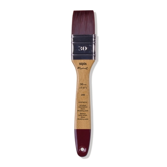 Raphael Sepia Flat Acrylic Brush, Size 30 (1-1/4")