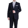 thumbnail image 1 of Raphael Slim Fit Navy Blue Textured Two Button Wool Touch Suit, 1 of 5
