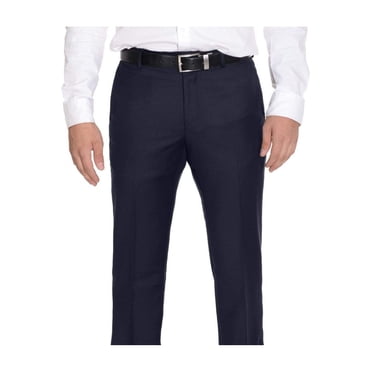 Men's Navy Blue Slim Fit Dress Men's Tapered Men's Dress Pants main image 1
