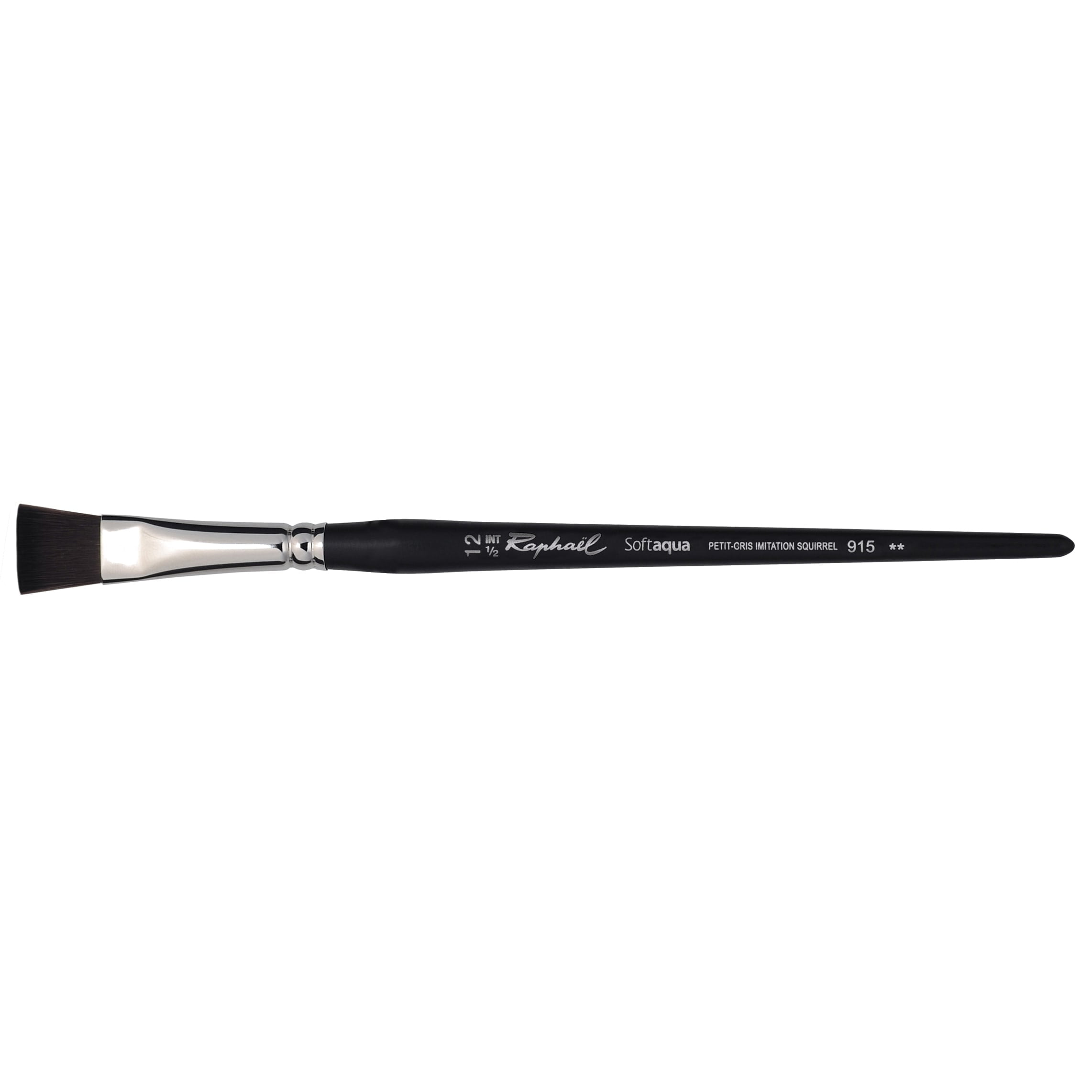 Raphael SoftAqua Synthetic Squirrel Watercolor Brush, Flat, 12