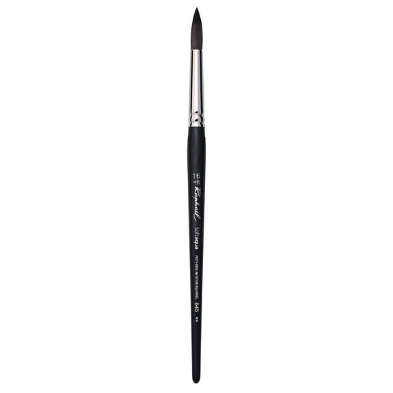Raphael SoftAqua Synthetic Squirrel Watercolor Brush, Round, 16