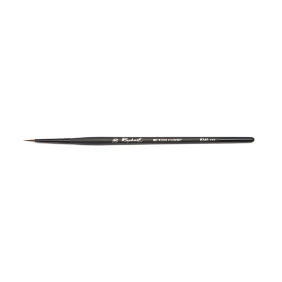 Raphael Synthetic Kolinsky Watercolor Brush, Round Sharp, 2/0