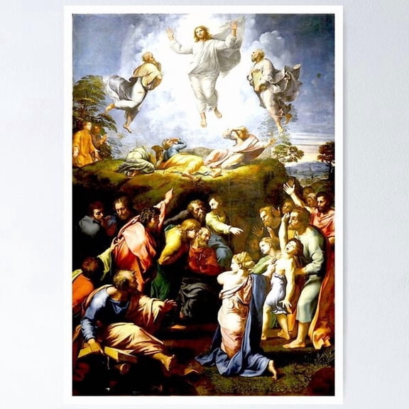 Raphael Vintage 1520 Transfiguration Of Christ Poster Poster , Poster Print Only