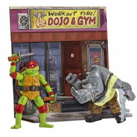 Raphael vs.Rocksteady Figure, 2-Pack
