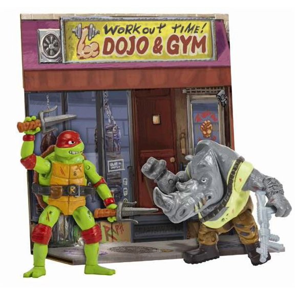Raphael vs.Rocksteady Figure, 2-Pack