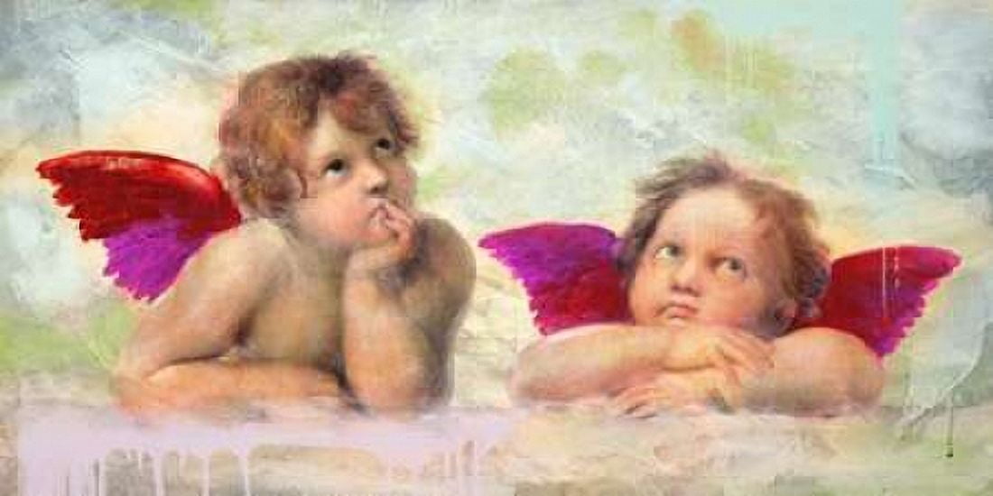 Raphaels Putti 20 Canvas Art - Eric Chestier (24 x 48)