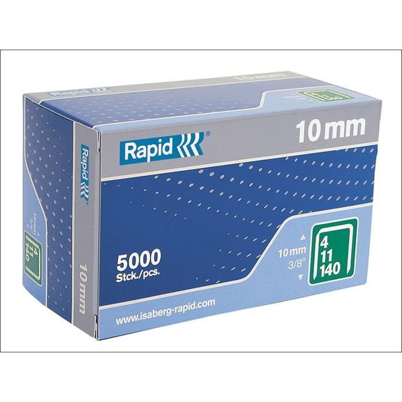 Rapid - 140/14 14mm Galvanised Staples (Box 5000)
