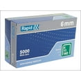 thumbnail image 1 of Rapid - 140/6 6mm Galvanised Staples (Box 5000), 1 of 1