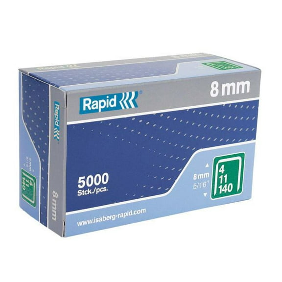 Rapid - 140/8 8mm Galvanised Staples (Box 5000)