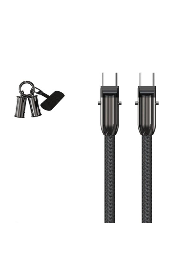 Rapid 480Mbps Transfer USB C Cord Alloy Connectors Keychains Features