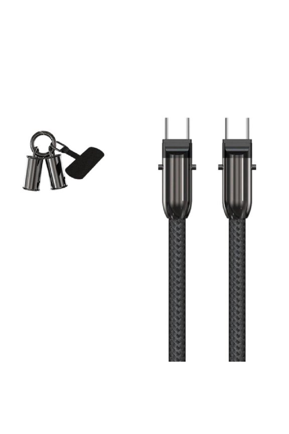 Rapid 480Mbps Transfer USB C Cord Alloy Connectors Keychains Features