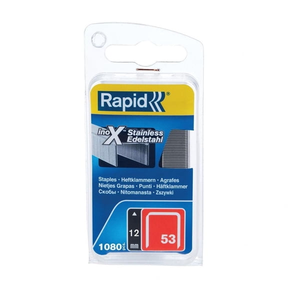Rapid 53 Series Stainless Steel Fine Wire Staples