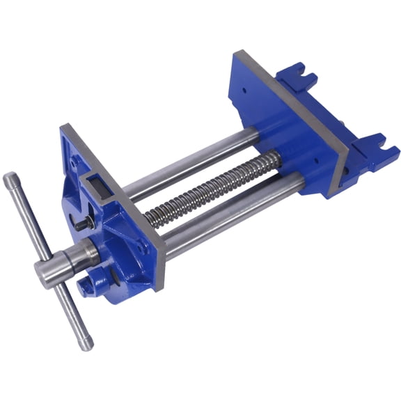 Rapid Action Woodworking Vise Quick Release Lever for Quick Adjustments 7 Inch Jaw Width Made with Heavy-Duty Cast Iron ,Blue