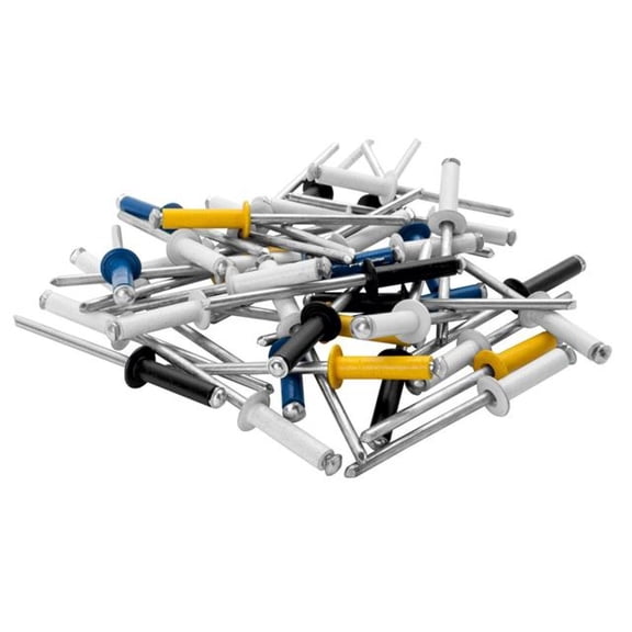Rapid - Automotive Rivets 4 x 16mm 4 Colours Blister of 32