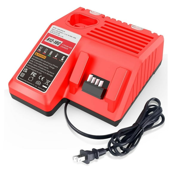 Rapid Battery Charger for Milwaukee M-12 and M-18 12 Volt/18 Volt Lithium-Ion Batteries