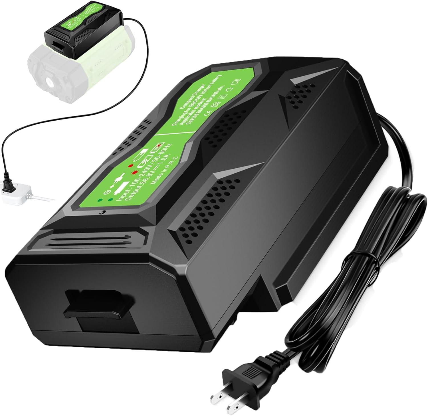 Rapid Charger Replace for EGO 56V Battery Charger CH2100 CH3200 CH5500 CH2800D, Compatible with EGO 56-Volt Lithium-ion Batttery BA2800 BA4200 BA1400