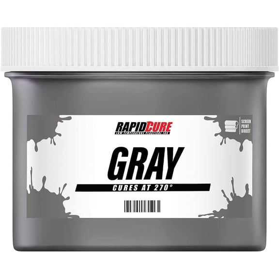 Rapid Cure® Gray Screen Printing Plastisol Ink Pint - 16 oz.