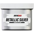 thumbnail image 1 of Rapid Cure Metallic Silver Screen Printing Ink (Quart - 32oz.) - Plastisol Ink for Screen Printing Fabric - Low Temperature Curing Plastisol by Screen Print Direct - Fast Cure Ink for Silk, 1 of 6
