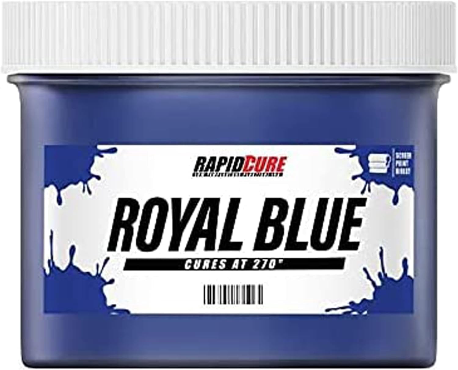 Rapid Cure Screen Printing Ink Blue (5 Gallon - 640oz.) - Plastisol Ink for Screen Printing Fabric - Low Temperature Curing Plastisol by Screen Print Direct - Blue Plastisol Ink for Silk Screen