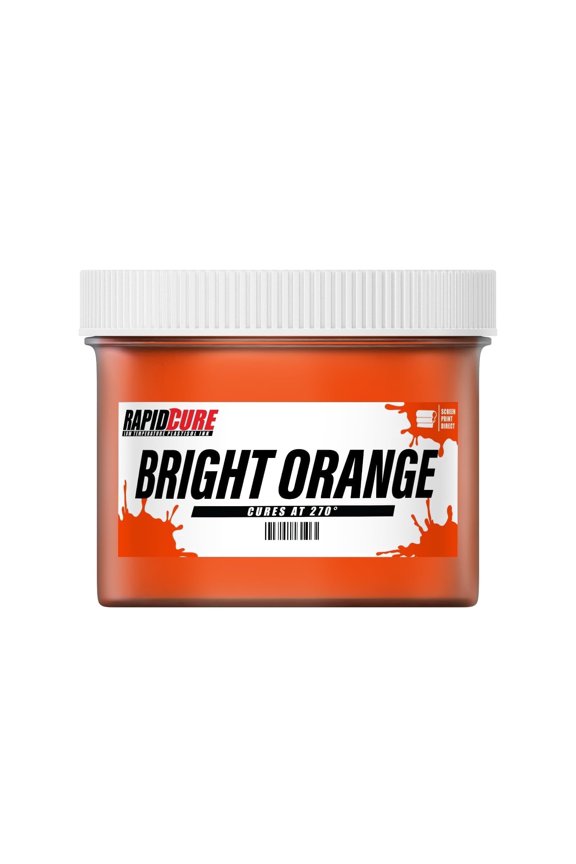 Rapid Cure Bright Orange Screen Printing Plastisol Ink Pint - 16 oz.