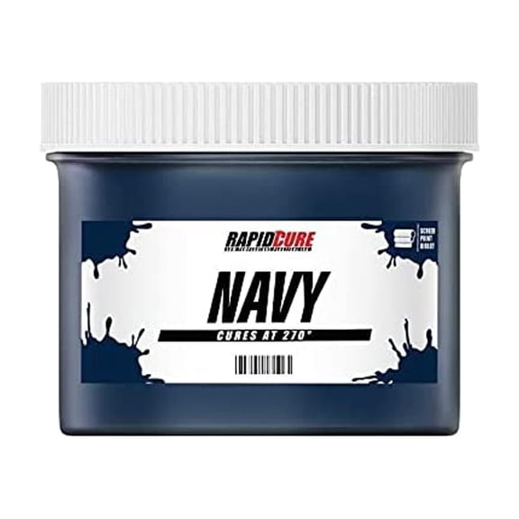 Rapid Cure Screen Printing Ink Navy (3.5 Gallon - 448oz.) - Plastisol Ink for Screen Printing, Fast Curing Fabric Paint - Screen Print Direct, USA Made