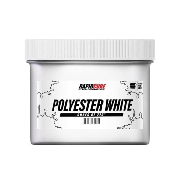 Rapid Cure Screen Printing Ink Polyester White (3.5 Gallon - 448oz.) - Plastisol Ink for Screen Printing, Fast Curing Fabric Paint - Screen Print Direct, USA Made