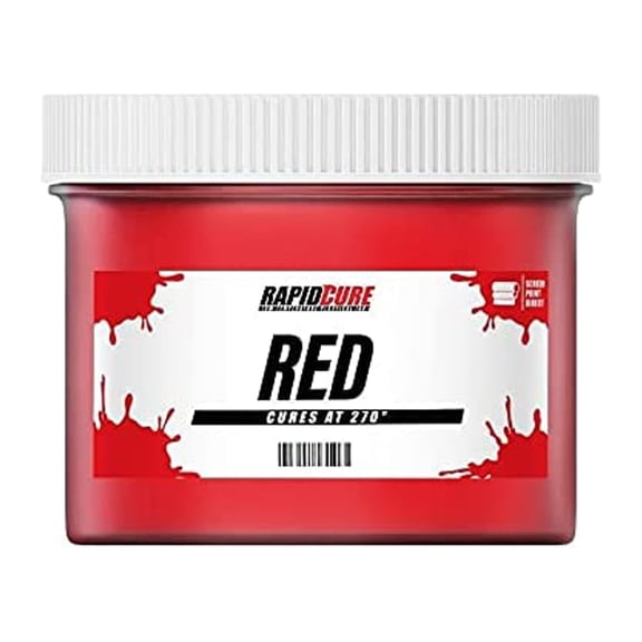 Rapid Cure Screen Printing Ink Red (3.5 Gallon - 448oz.) - Plastisol Ink for Screen Printing, Fast Curing Fabric Paint - Screen Print Direct, USA Made
